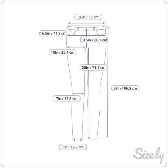 NoBo Skinny Leg Jeans Size 7 Stretch Medium Wash Blue Denim Pockets 26x28 - Picture 2 of 9